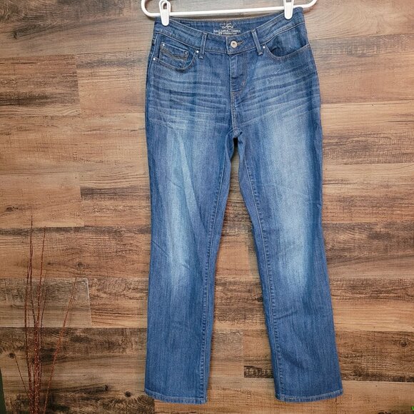 Levi's Jeans Size 8 Bold Curve Classic Straight Mid Rise Medium Light Wash - Picture 1 of 11